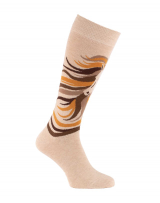 Golden horsehair riding socks