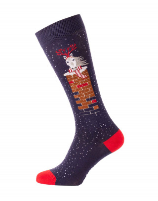 Riding socks "Christmas chimney"