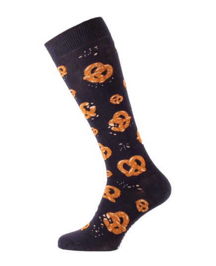 Tasty Pretzels riding socks