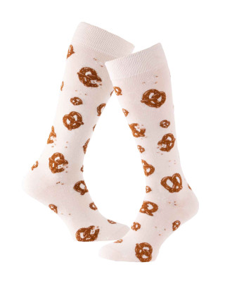 Tasty Pretzels riding socks