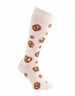 Tasty Pretzels riding socks