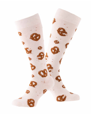 Tasty Pretzels riding socks