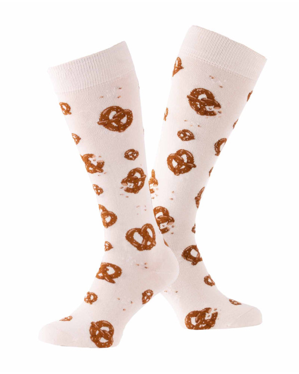 Tasty Pretzels riding socks