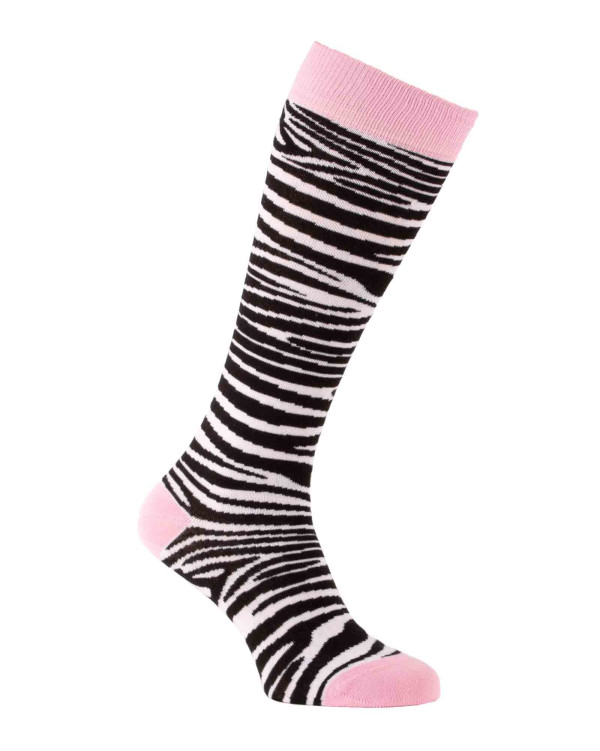 Zebra riding socks