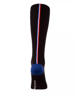 Chaussettes hautes France noir arrière