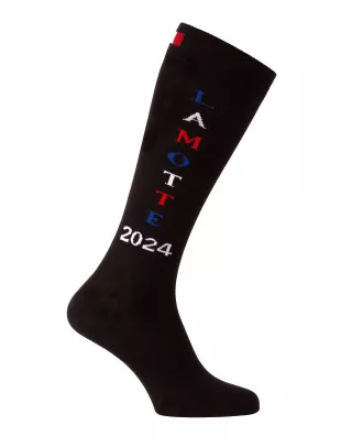 Chaussettes d'équitation Lamotte 2024 noir tricolore