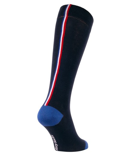 Chaussettes hautes France marine 3-4 arrière