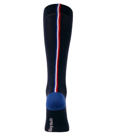 Chaussettes hautes France marine arrière
