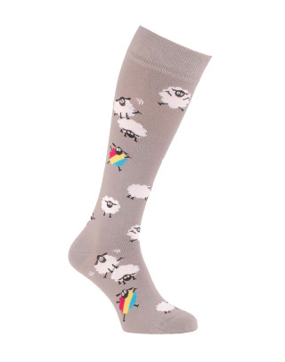 Riding socks with colourful sheeps
