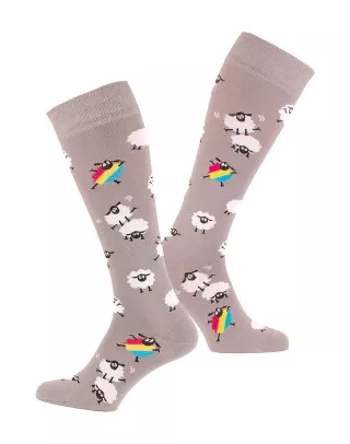 Riding socks with colourful sheeps