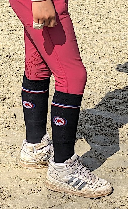 Riding socks with Horse in medaillon