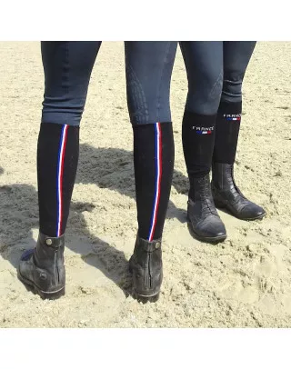 Chaussettes hautes France noir en situation