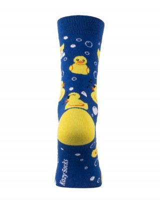 Chaussettes de ville roi avec canards jaunes arrière