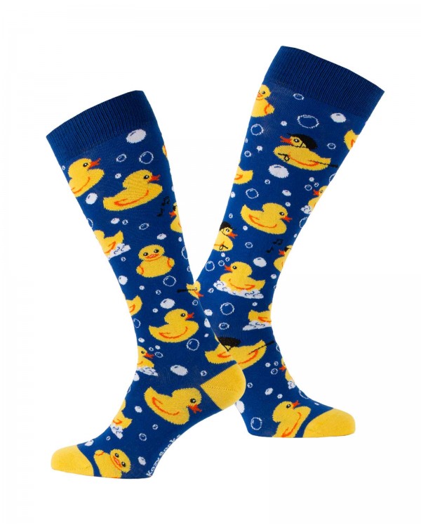 Riding socks with yellow ducks