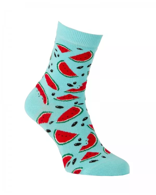 chaussettes courtes pastèques party ciel 3/4