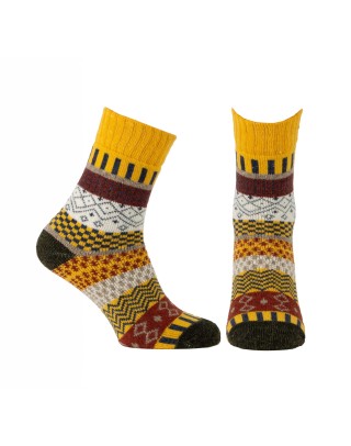 Colourful woollen winter socks