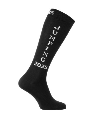 Chaussettes montantes jumping 2025 noir et blanc