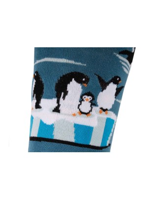 Riding socks Penguins on the ice