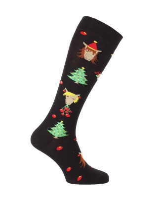 Chaussettes hautes Noël pour cavalier