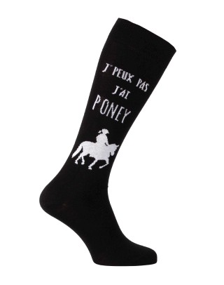 "J'peux pas j'ai poney" riding socks