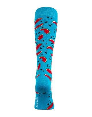 Chaussettes d'équitation pastèques party turquoise foncé arrière