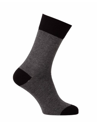 Chaussettes de ville homme noir chiné