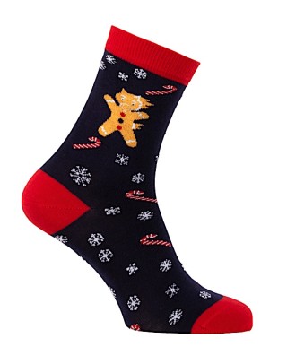 Chaussettes courtes de Noël Poney en Pain d'Epices