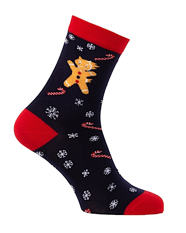 Chaussettes courtes de Noël Poney en Pain d'Epices