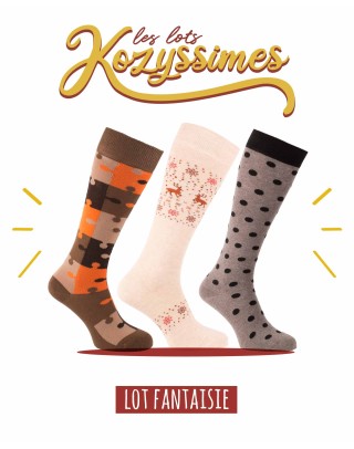 Pack of 3 Fancy riding socks | KozySocks