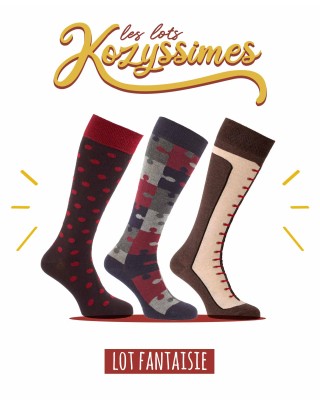 Pack of 3 Fancy riding socks | KozySocks