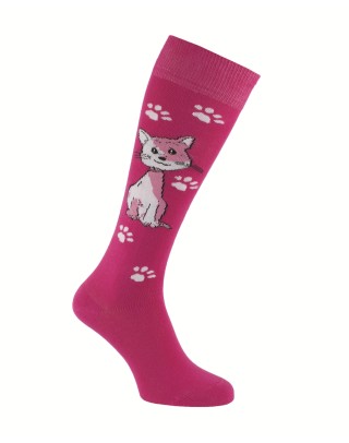 Socks for riders with a sweet cat