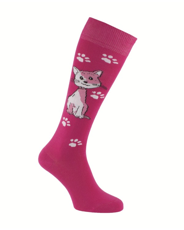 Socks for riders with a sweet cat