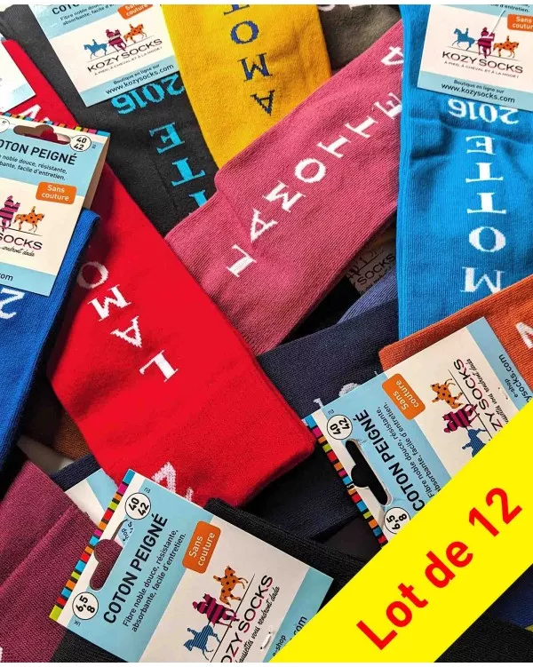 Lotto 12 paia di calze da equitazione con Lamotte - collezioni passate
