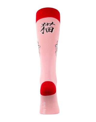Japanese Maneki Neko cat equestrian socks