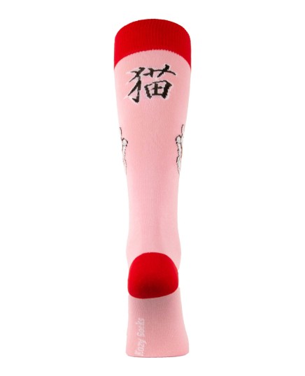Chaussettes montantes chat porte-bonheur japonais Chance arrière