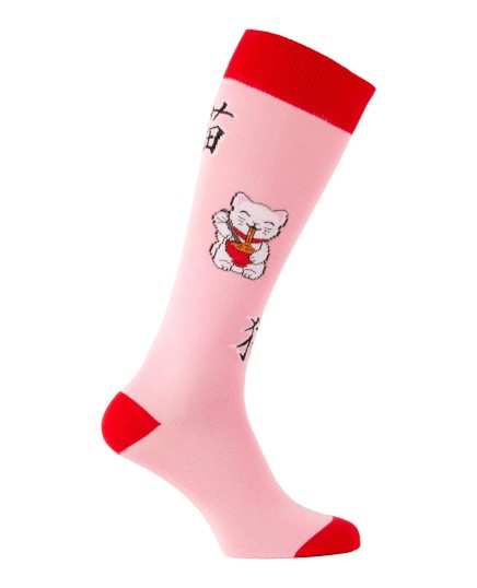 Calze da equitazione gatto giapponese Maneki Neko