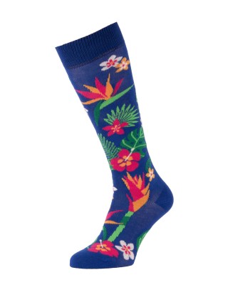 Exotic plants knee-high riding socks