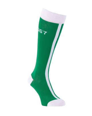 Chaussettes hautes fantaisie Squid vert avec matricule et symboles 3/4