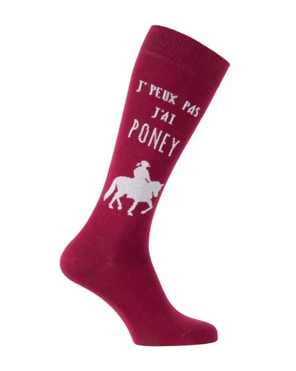 Calze da equitazione "J'peux pas j'ai poney"