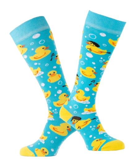 Riding socks with yellow ducks