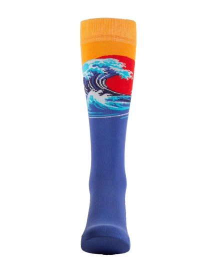 Knee high socks with The Wave Hokusai