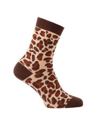 Socks with leopard pattern