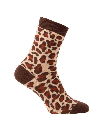 chaussettes fantaisie léopard