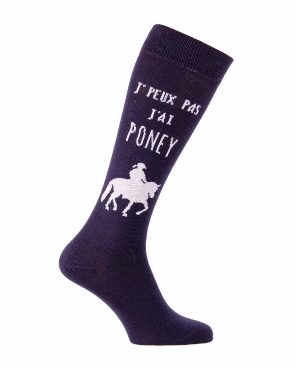 Calze da equitazione "J'peux pas j'ai poney"