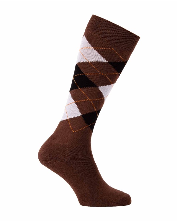 Argyle padded riding socks | KozySocks