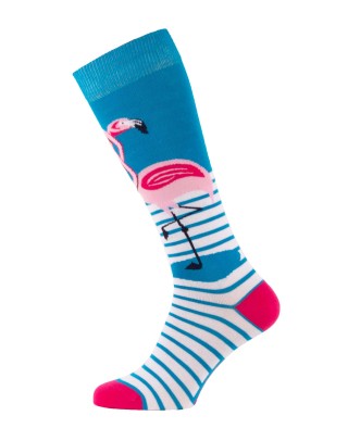 Calze da equitazione con fenicotteri rosa