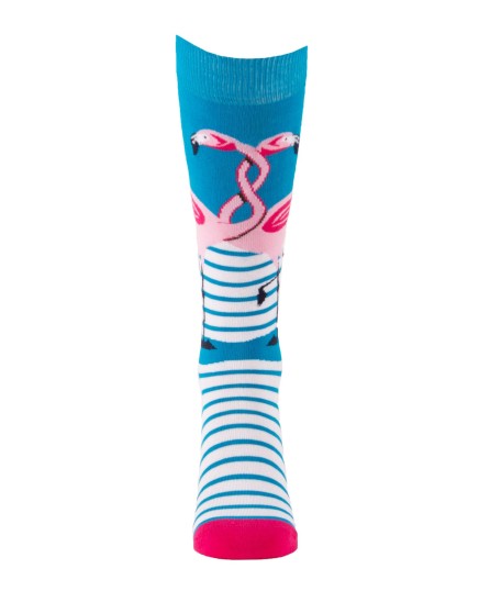 Calze da equitazione con fenicotteri rosa
