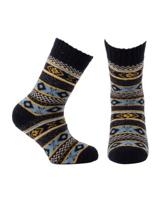 Colourful woollen winter socks