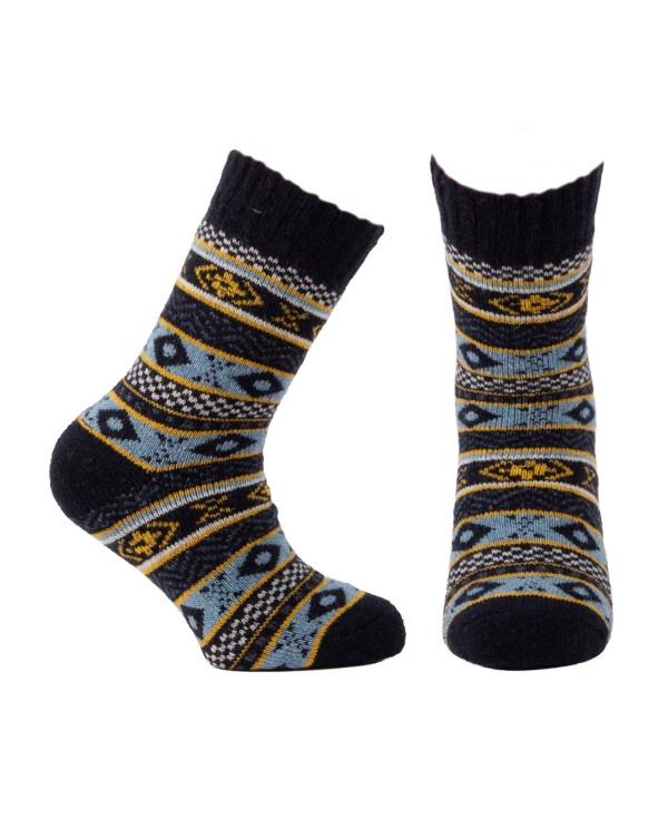 Colourful woollen winter socks