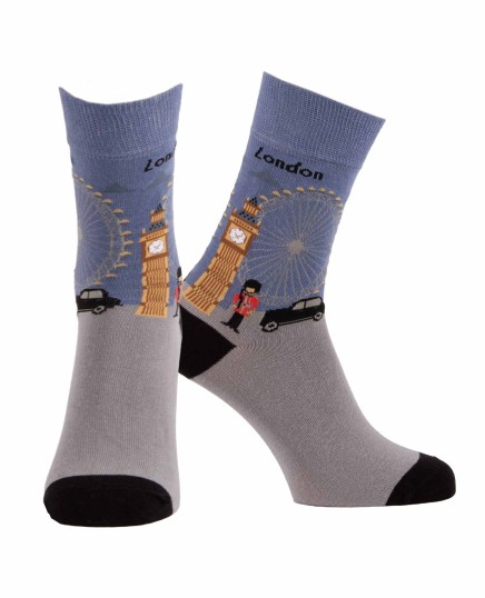 lot 2 paires chaussettes motifs UK anglais London 2